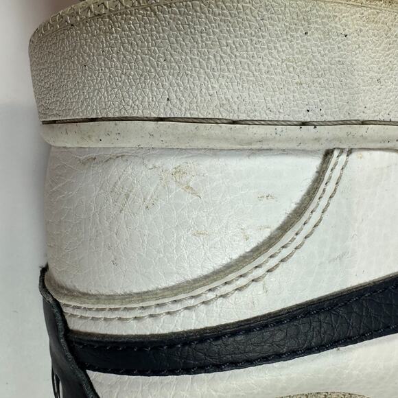 Nike Court Vision Low Casual Shoes Mens Size 10.5 White Black Comfort Sneakers - Picture 9 of 12